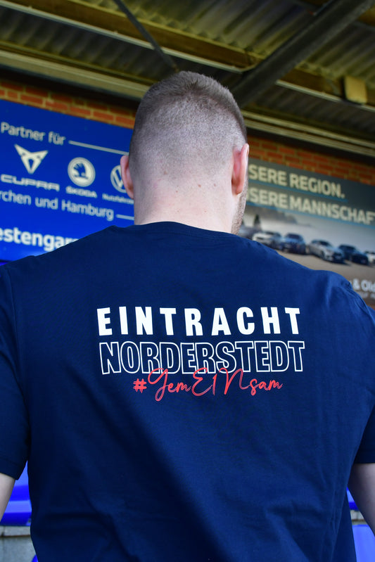 T-Shirt Eintracht x Bolzplatzkind Navy/Weiß