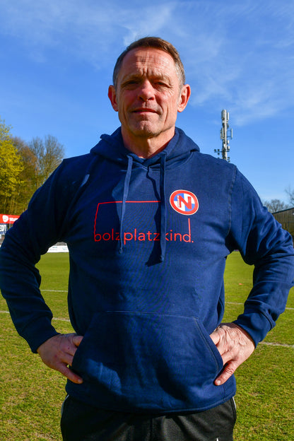 Hoodie Eintracht x Bolzplatzkind Navy/Rot