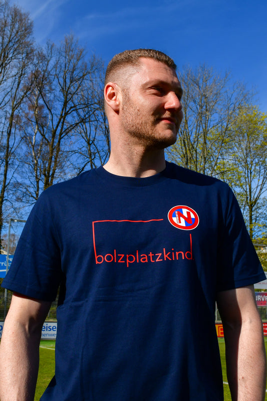 T-Shirt Eintracht x Bolzplatzkind Navy/Rot