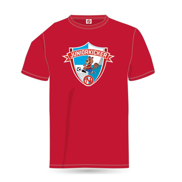 T-Shirt: Juniorkicker Logo rot